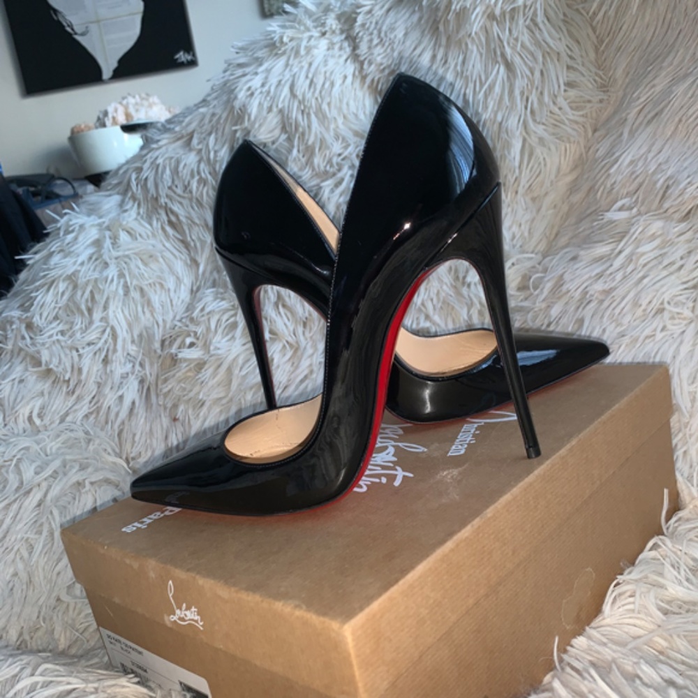 Christian Louboutin So Kate Patent Leather Black 9
